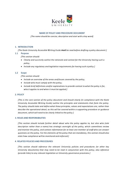 POLICIES AND GUIDELINES in the APPLICATION for IN .